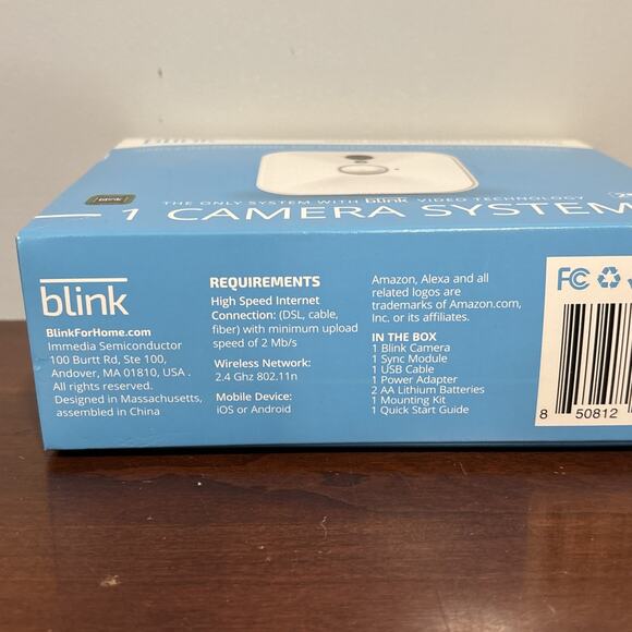 Blink Battery Powered Indoor HD Video Smart Home Security Camera System White - Picture 6 of 9